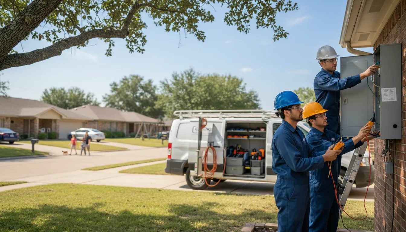 Certified electrician providing emergency electrical services in Earlham, IA